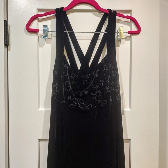 NWT CDC Stretch Velvet Maxi Dress - Size 14 - Picture 15 of 16